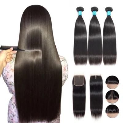 Kbeth Straight Peruvian Hair Bundle with Closure, Virgin Human Hair Bundles with Closure, Human Hair Weave Bundle with Closure Wholesale