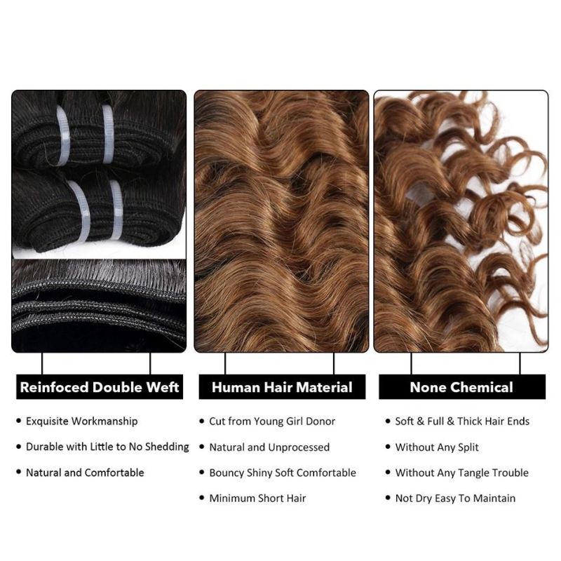 Brazilian Hair 4 Bundles with Lace Closures Pack Deal