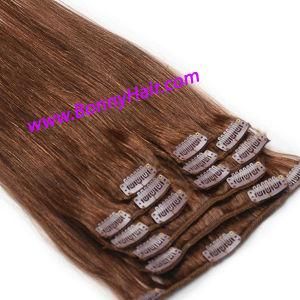 Brazilian Human Remy Hair Clip on Hair Extension Silk Straight