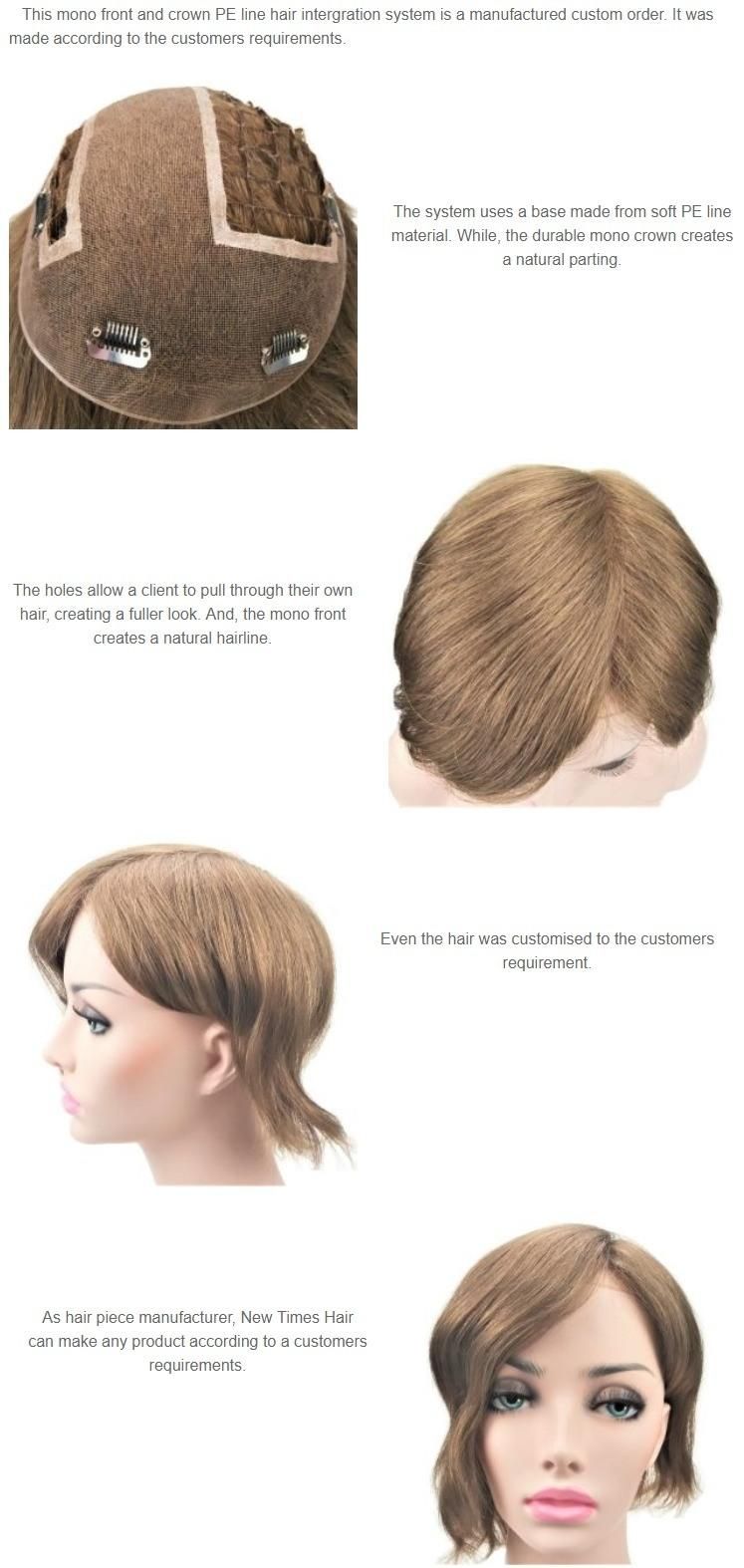 Custom Women′s Mono PE Line Hair Integration System