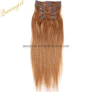 Best Virgin Human Hair Extension Peruvian Remy Clip in Hair Weft