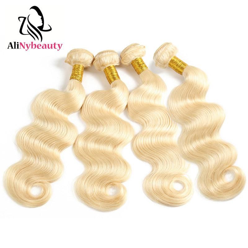 Alinybeauty Color 613 Body Wave Peruvian Human Hair Weave