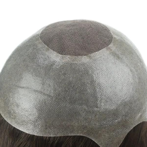 Long Hair Two Tone Colour Full Cap Natural Hair Toupee
