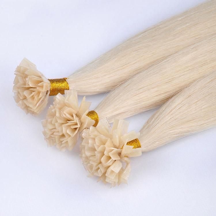 2021 New Products Pre-Bonded Fan Tip Keratin 100% Human Hair Extension, Human Hair Keratin V Tip Hair Extensions.