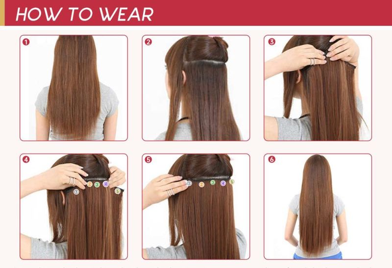 Clip in Hair Extensions 10-24 Inch Machine Remy Human Hair Brazilian Doule Weft Full Head Set Straight 7PCS 100g (10Inch Color P18-613)