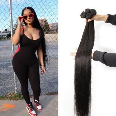 Straight Natural 100% Indian Brazilian Weave Closure and Bundles Virgin Human Machine Weft Hair