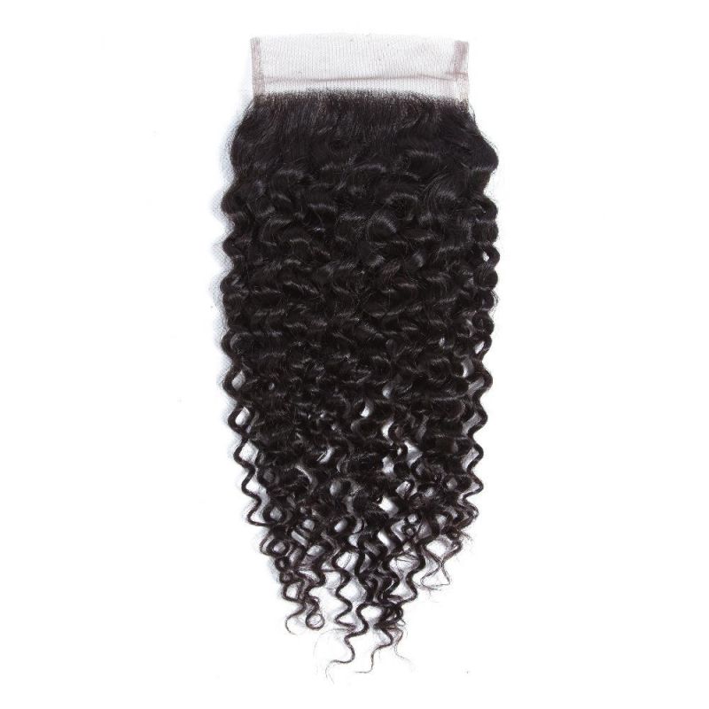 Kbeth Jerry Curly 5*5 Transparent Lace 16 Inch Closure Cheap Price Toupees From China Xuchang Factory