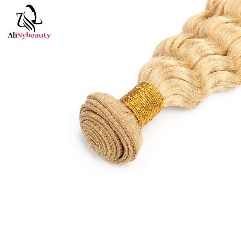 Brazilian Deep Wave 613 Hair Bundles Blonde Human Hair