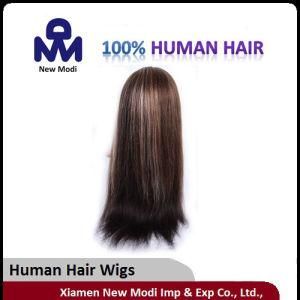Chinese Human Hair Fashion Lady Full Lace Wig