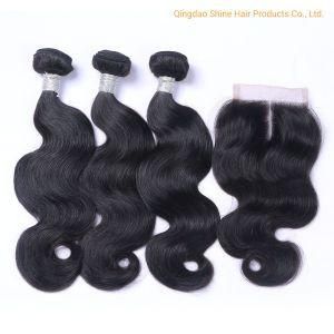 Wholesale Price of Brazilian Three Hair Bundles + One 4*4 Lace Closure