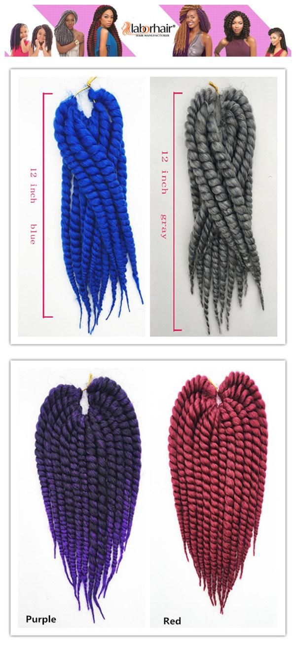 Havana Mambo Twist Crochet Hair Braid 100% Kanekalon Jumbo Braid Synthetic Hair Extension