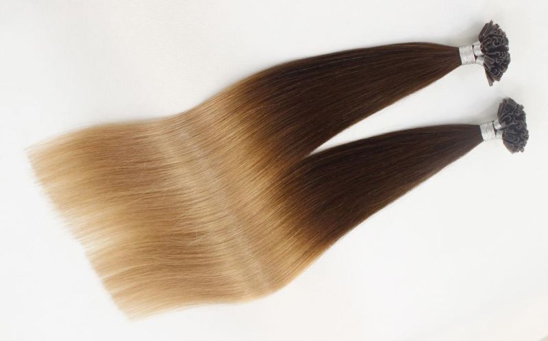U-Tip Extensions Brazilian Straight Human Hair Bundles Ombre Color Remy Human Hair Extensions