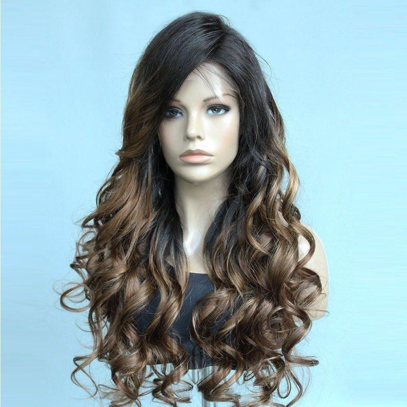 Natural Parting 100% Human Hair Natural Looking Lace Front Wig