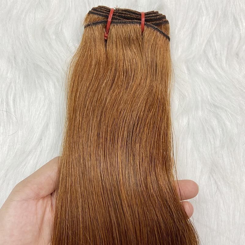 Wholesale Natural Different Colors Human Hair Vendors Indian Remy Weft Double Drawn Bundle Human Hair