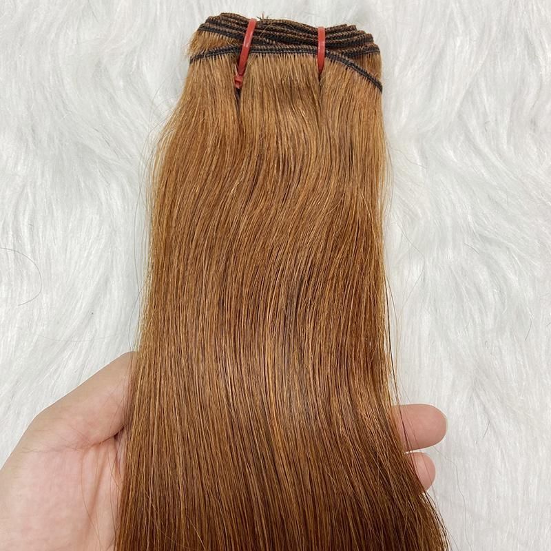 Wholesale Natural Different Colors Human Hair Vendors Indian Remy Weft Double Drawn Bundle Human Hair