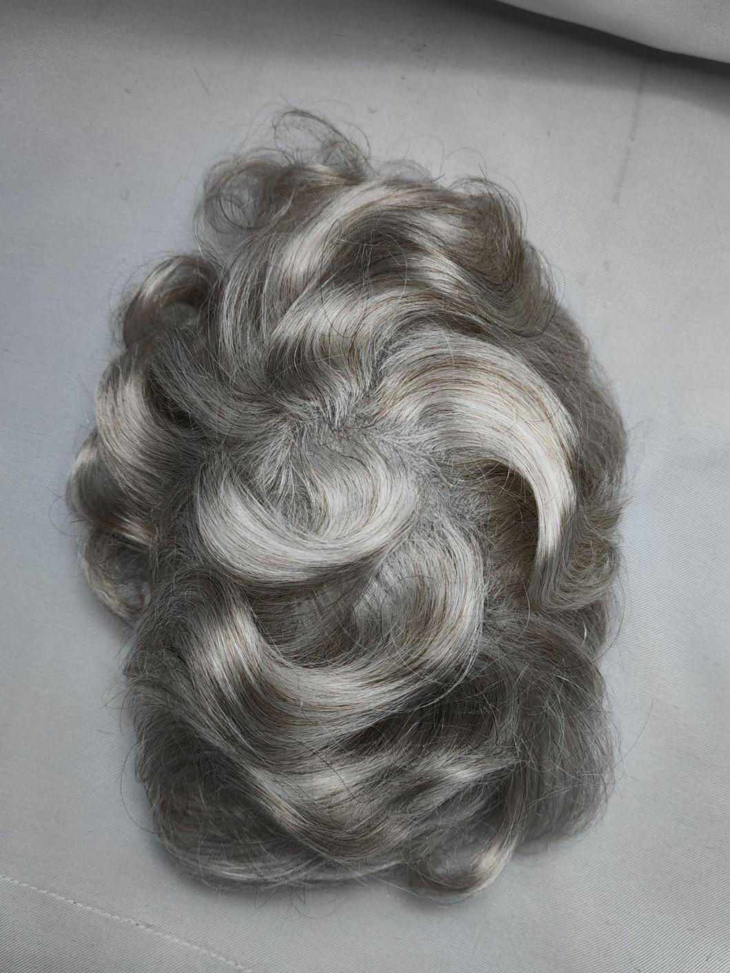 2022 Most Natural Super Thin Poly Human Hairpiece Made of Remy Human Hair (V-Looping)