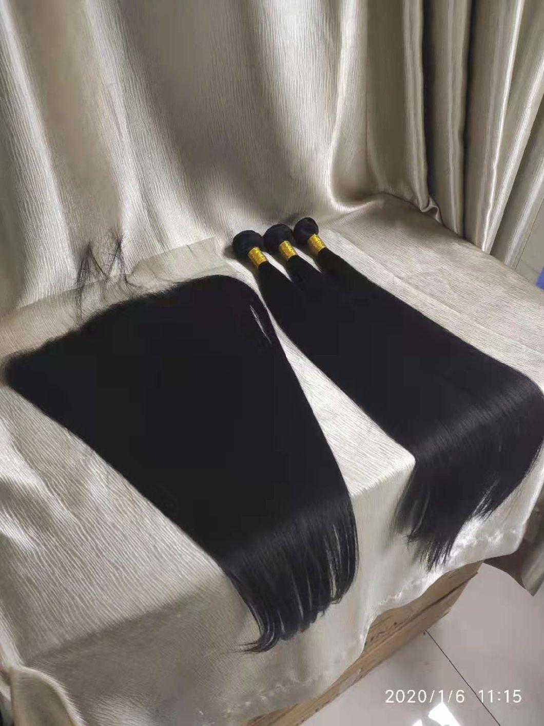 100% Human Hair Extension Raw Indian Hair Bundle, Human Hair Weave Bundle, Unprocessed Virgin Raw Indian Hair Vendor