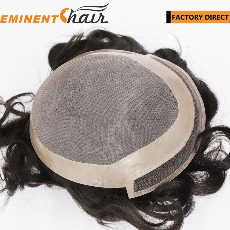 Custom Natural Hairline Mono Base Men′s Hair Replacement