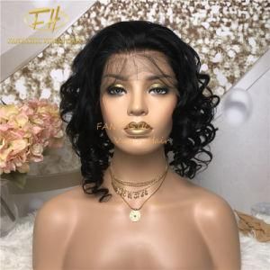 100% Brazilian/Indian Virgin/Remy Human Hair Full/Frontal Lace Wig with Natural Color