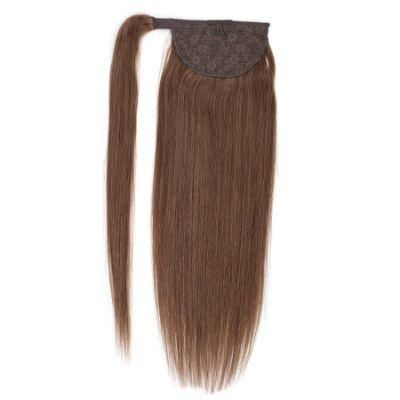 Wholesale Natural Real Hair Ponytail Black Peruvian Human Hair Ponytail