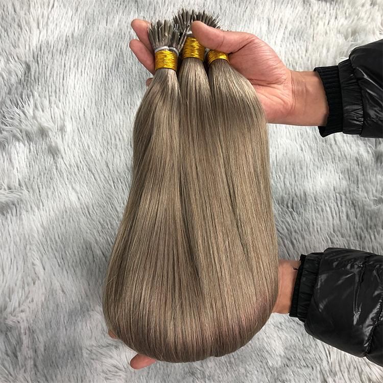10A Grade Straight Nano Ring Tip Brazilian 100% Virgin Human Hair Weft
