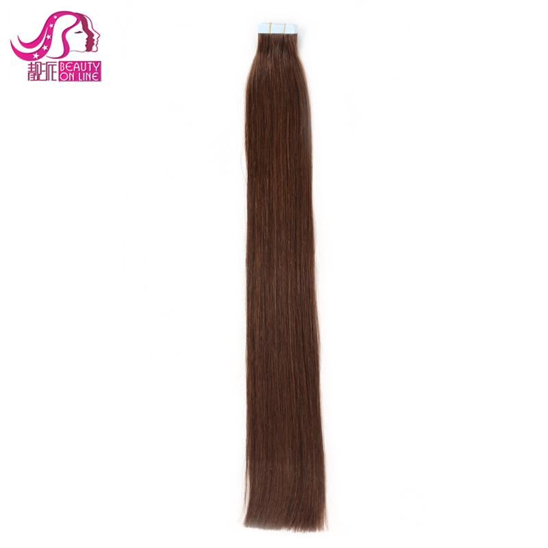 USA Hot Sale 7A Grade Silk Straight Natural Color Virgin Hair Tape Hair Extension