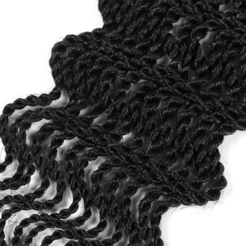 18inch 15 Strands Wavy Senegalese Twist Crochet Braiding Goddess Hair Extensions