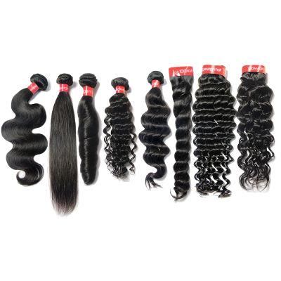 Kbeth Hot Sale Hair Bundles with Closure Grade 10A Virgin Hair Wholesale Brazilian Kinky Curly Virgin Hair Weft Middle Length