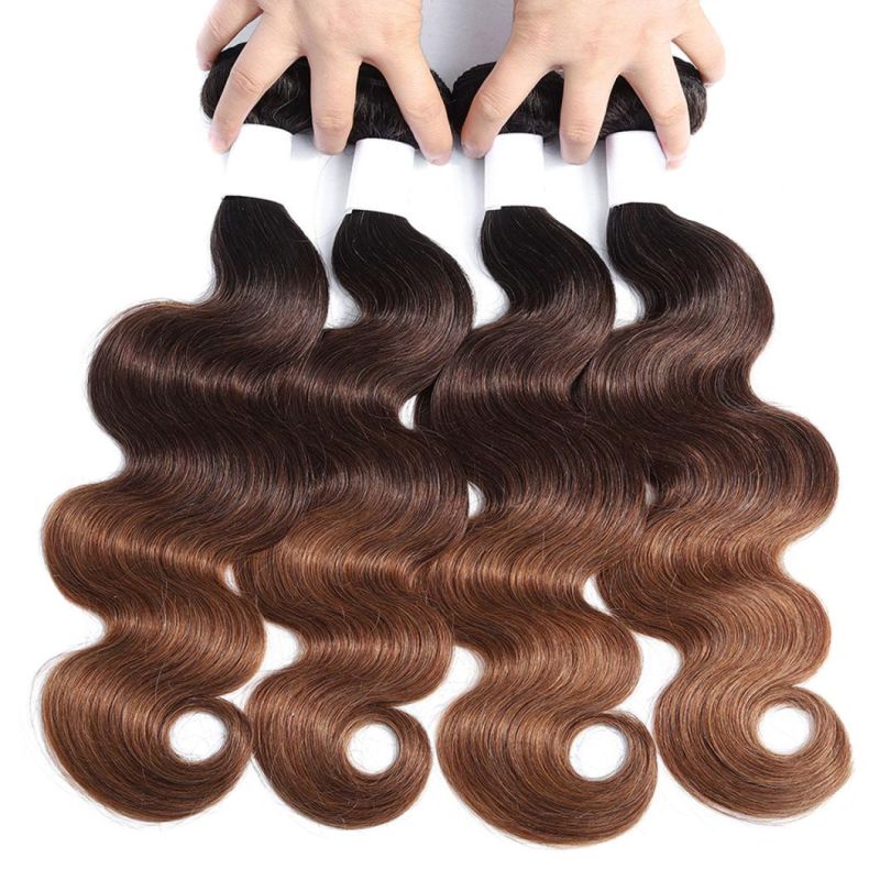 1b/4/30 Blond Ombre Human Hair Bundles Brazilian Hair Wavy Weave Bundles Colored Ombre Body Wave Bundles Deals Remy Hair