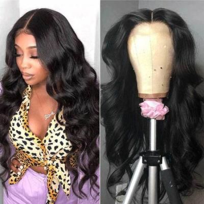 Wholesale 12 Inch Human Hair 4*4 Lace Front Wig Body Wave Wig Lace Closure Wig