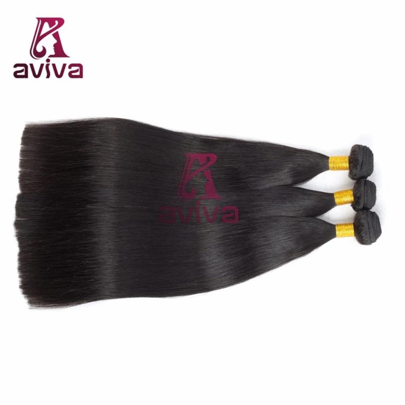 Brazilian Straight Virgin Hair Weave Natural Color Unprocessed Human Hair Extension