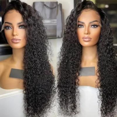 Cambodian Natural Virgin Human Hair Wigs Lace Frontal Wigs with Pre Plucked Hairline Wet and Wavy Lace Front Wig