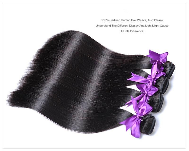 Straight Peruvian Hair Weave Bundles 100% Human Hair Natural Color 1 Piece Non-Remy Hair Free Shipping 10"
