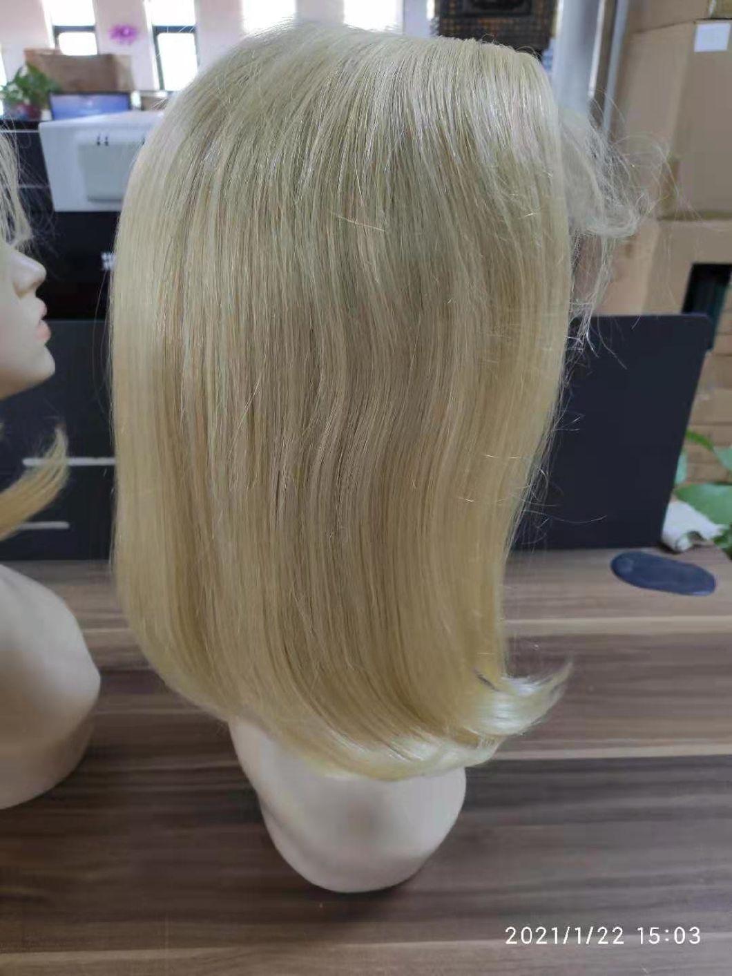 Brazilian Hair Blonde Color Short Hair Bob Wigs