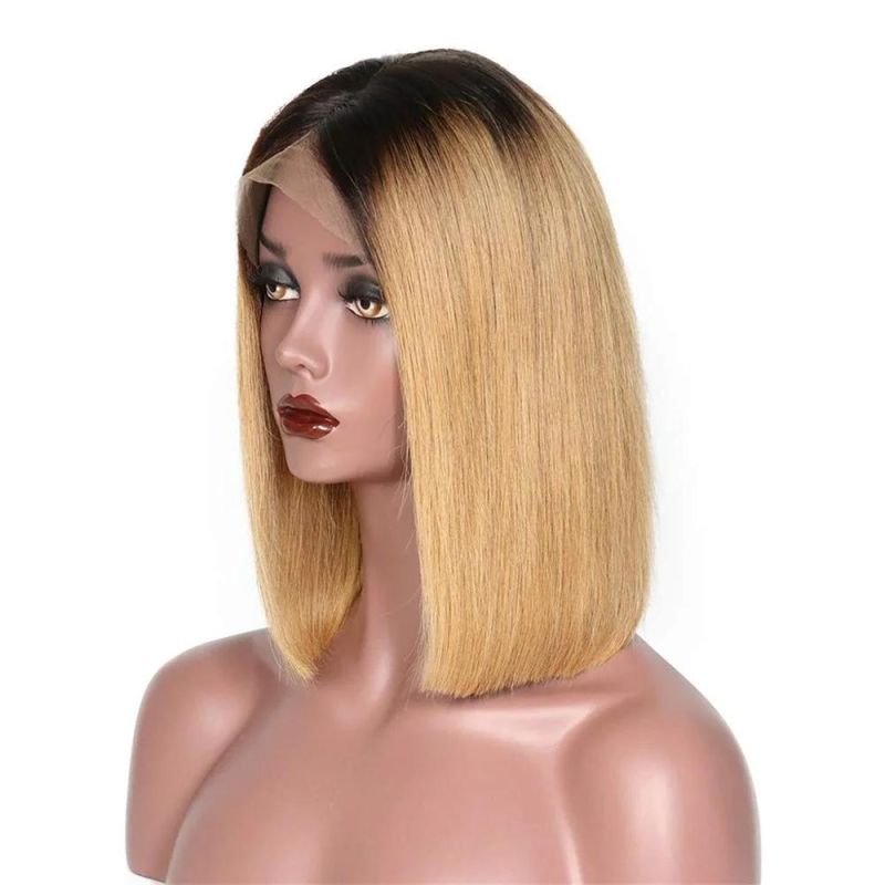 Ombre Color 1b/27# Brazilian Human Hair Bob Wig