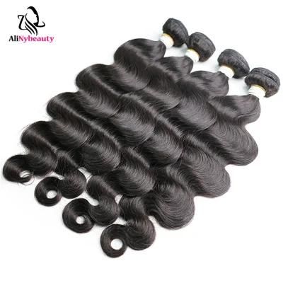 Alinybeauty Wholesale Price Virgin Indian Hair Raw Indian Hair Vendor Cuticle Aligned Hair Virgin Human Body Wave Hair Bundles Vendors