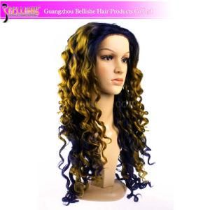 Hot Sale Colorful Loose Wave Wig Kanekalon Synthetic Wig