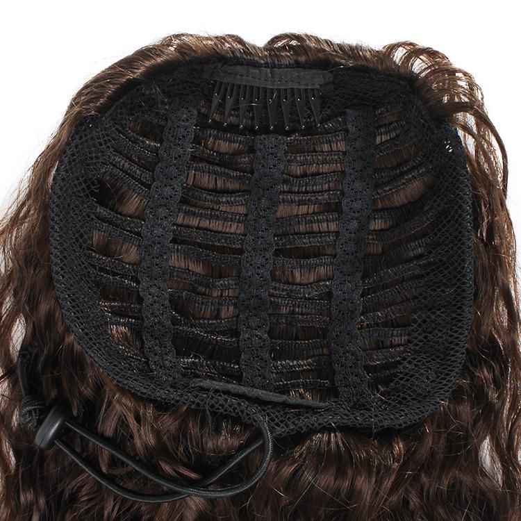 Wholesale Curly Remy Brazilian Human Hair Drawstring Ponytails Hair Extension