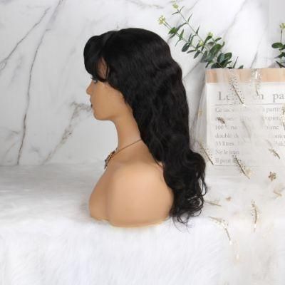 Cheap Virgin Natural Water Wave Lace Frontal Human Hair Transparent Swiss Lace Front Wig