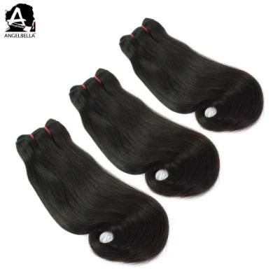 Angelbella 100% Remy Mink Brazilian Human Hair for Natural Black Color #1b Hair Bundles