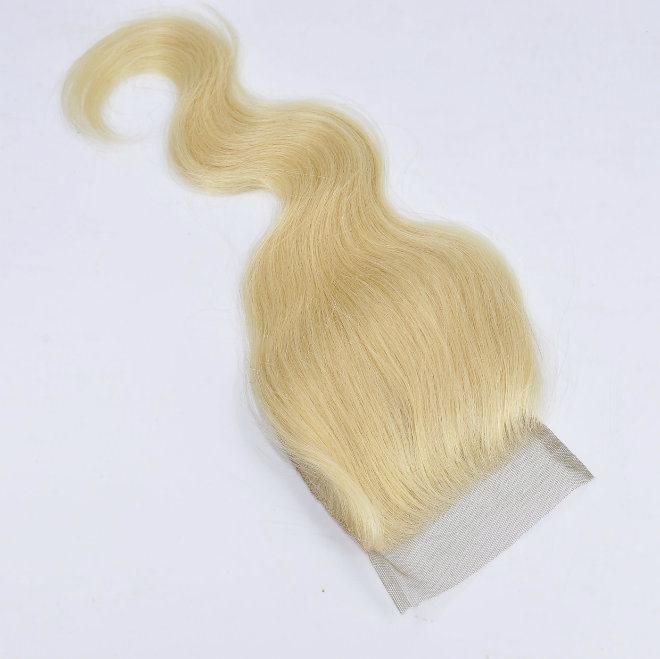 Blonde Human Hair Lace Closure at Wholesale Price (Body Wave)