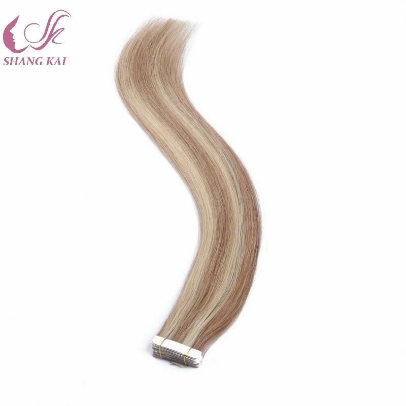 Professional Skin Weft Tape Remy Hair Extension Piano Color Weave