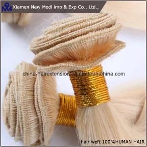 Blonde Natural Hair Weft Human Hair Weave