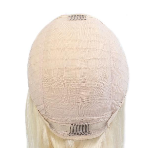 Lx054 Chinese Hair Blond #613 Machine Made Mono Top Wig for Women