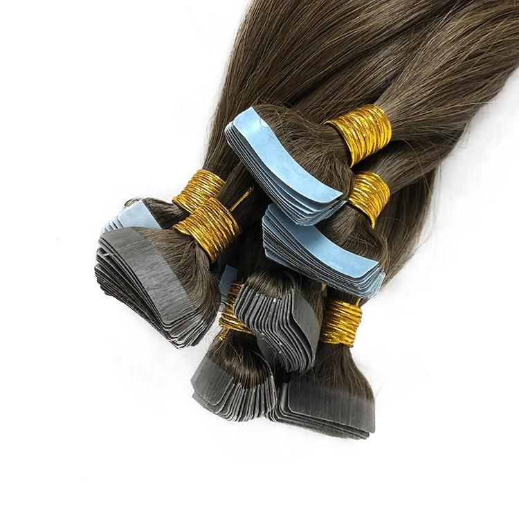 Wholesale Straight Remy Virgin Tape in Human Hair Extensions