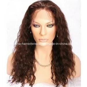 Chinese Curly Human Hair Full Lace Wig