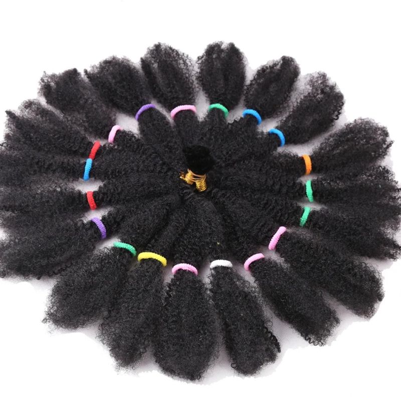 Afro Kinky Bulk Synthetic Hair 14" Crochet Braid Hair for Women Hair Extensions