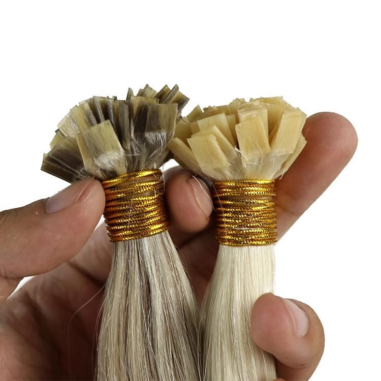 12A 100% Unprocessed Raw Cuticle Aligned Human Hair Flat Tip Hair Extension