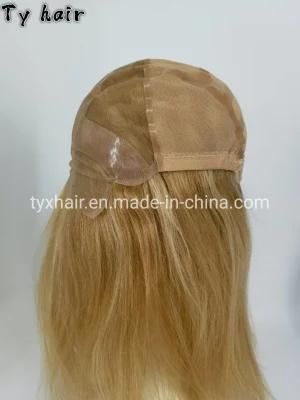 Natural Hair Growth No Wefts and Not Mechanical Stitching Human Remy Hair Lace and PU Hand Tied Small Cap Wigs