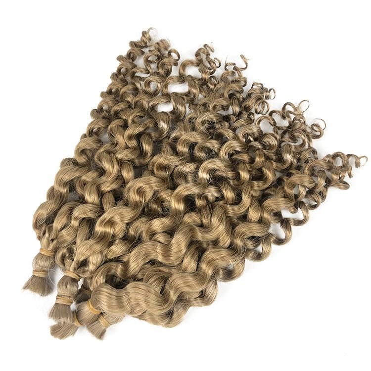 Brazilian Raw Human Hair Double Drawn Water Wave Curly Hair Bulk #27
